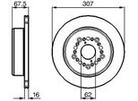 Bosch 0 986 479 023 - Oe 42431 30140 Disco Freno Per Ls (F2)