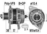Era 209525A - Alternatore Oe R2AA 18300 B Per 3 (Bl), 6 (G), CX-7 (Er)