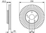 Bosch 0 986 479 664 - Disco Freno Oe 43512 48011 Per Rx (MCU15), Camry (V3)