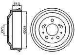 Bosch 0 986 477 098 - Oe 4247 38 Tamburo Del Freno Per Ducato, Boxer