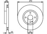 Bosch 0 986 479 472 - Oe N0YY 33 25X Disco Freno Per MX-5 Ii (Nb)