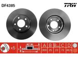 Trw DF4385 - Disco Freno Oe BP6Y 33 25XD Per 3 (Bk), 3 (Bl), 5 (CR19), 5 (Cw)