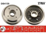 Trw DB4159 - Oe 4247 44 Tamburo Del Freno Per Saxo, 106 Ii, 206 (2A/C), 206 (2E/K), 206 Sw (2E/K), 206 Van, 206+