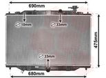 Van Wezel 27002272 - Oe SH01 15 200A Radiatore, Raffreddamento Motore Per CX-5 (Gh, Ke)