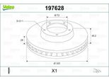 Valeo 197628 - Disco Freno Oe EH14 33 25X, Asse Anteriore Per CX-7 (Er), CX-9 (Tb)