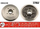 Trw DB4238 - Oe 4247 40 Tamburo Del Freno Per Xsara, Zx (N2), 306
