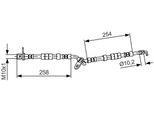 Bosch 1 987 481 595 - Oe GJ6E 43 990C Tubo Freno Per 6 (G)