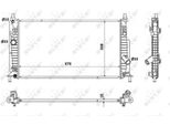 Nrf 53905 - Oe LF8B1520Y Radiatore, Raffreddamento Motore Per 3 (Bl)