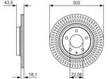 Bosch 0 986 479 796 - Oe F151 26 251 Disco Freno Per RX-8 (Fe, Se)