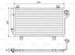 Valeo 814195 - Condensatore Aria Condizionata Oe BJS8 61 480 Con Essiccatore Per 6 (G), 3 (Bm, Bn)