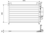 Valeo 814038 - Condensatore Aria Condizionata Oe DF71 61 480A Per 2 (De, Dh)