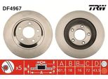 Trw DF4967 - Disco Freno Oe F152 26 251A Per RX-8 (Fe, Se)