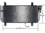 Mahle Ac 714 000S - Oe GS1D 61 480C Condensatore Aria Condizionata Con Essiccatore Per 6 (G)