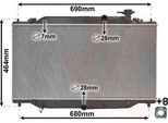 Van Wezel 27012701 - Oe SH1215200 Radiatore, Raffreddamento Motore Per 3 (Bm, Bn)