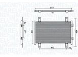 Magneti Marelli 350203895000 - Oe 1340166080 Condensatore Aria Condizionata Per Jumper, Ducato, Boxer