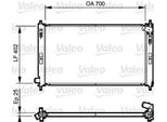 Valeo 735200 - Radiatore Oe 1330 T0, Raffreddamento Motore Per C-Crosser (Vu, Vv), 4008, 4007 (Vu, Vv)