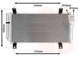 Van Wezel 27005231 - Oe GS1D 61 480D Condensatore Aria Condizionata Con Essiccatore Per 6 (G)