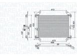 Magneti Marelli 350203772000 - Oe 1312857080 Condensatore Aria Condizionata Per Jumper, Ducato, Boxer