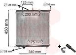 Van Wezel 40002298 Radiatore Radiatore Acqua Radiatore Motore Adatto Per Peugeot 207 (Wa, Wc) 207 Cc (Wd) 208 I Hatchback (Ca, Cc) 2008 Station Wagon (Cu) 207 Sw (Wk)