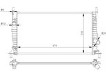Nrf 550014 - Oe Z60315200 Radiatore, Raffreddamento Motore Per 3 (Bk)