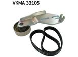 Skf Vkma 33105 - Set Di Cinghie Oe 5750 W9 Con Nervatura A V Per Saxo, 106 Ii
