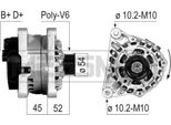 Era 210239A - Alternatore Oe 5705 2A Per Berlingo, Jumpy (U6U), Jumpy (B), Xsara, Scudo, 206 (2A/C), 206 Cc (2D), 206 (2E/K), 206 Sw (2E/K), 206 Van, 306, Expert (224), Expert (222), Expert (223), Partner (5, G), Partner Origin (G)