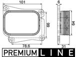 Mahle Clc 111 000P - Radiatore Olio Oe 2711880101 Per Classe C (S203), Classe C (W203), Classe C (W204), Classe C (CL203), Classe C (S204), Classe Clc (CL203), Clk (C209), Clk (A209), Classe E (W211), Classe E (W212), Classe E (S211), Slk (R171), Sprinter (W906)