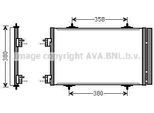 Prasco CNA5272D - Condensatore Aria Condizionata Oe 6455JA Con Essiccatore Per C5 Iii (Rd), C5 Iii (Rw), 508 (8D), 508 (8E)