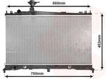 Van Wezel 27002161 - Oe LF21 15 200 Radiatore, Raffreddamento Motore Per 6 (G)