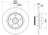 Hella 8DD 355 123-421 - Oe 4154203300 Disco Freno Per Citan (W415), Kangoo (Kw)