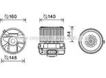 Prasco PE8372 - Motore Soffiatore Oe 1608175580 Per C1 (Pm, Pn), Aygo (B1)