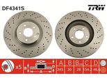 Trw DF4341S - Oe A 203 421 09 12 Disco Freno Per Classe C (W203), Classe C (CL203), Classe C (S203), Clk (C209), Clk (A209), Slk (R171)