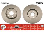 Trw DF4556 - Oe A 210 421 20 12 Disco Freno Per Classe C (W202), Classe E (W210), Classe E (S210)