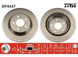 Trw DF4437 - Oe 220 423 02 12 Disco Freno Per Classe S (W220), Classe S (C215)