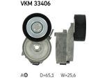 Skf Vkm 33406 - Puleggia Tenditore Oe 5751 G0, Cinghia A V Per C-Crosser (Vu, Vv), Freelander 2 (L359), 4007 (Vu, Vv)