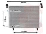 Van Wezel 27005196 - Oe LD47 61 480 Condensatore Aria Condizionata Con Essiccatore Per Mpv Ii (Lw)