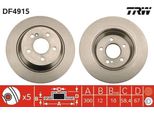 Trw DF4915 - Oe A 221 423 11 12 Disco Freno Per Classe S (W221), Sl (R230)