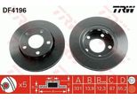 Trw DF4196 - Oe A 163 423 02 12 Disco Freno Per Classe M (W163)