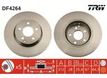 Trw DF4264 - Oe A 211 421 09 12 Disco Freno Per Cls (C219), Classe E (W211), Classe E (S211)