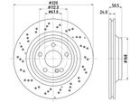 Hella 8DD 355 133-271 - Oe 4231512 Disco Freno Per Sl (R231)