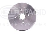 Hella 8DT 355 301-071 - Oe 432006468R Tamburo Del Freno Con Mozzo Ruota Per Clio Iv, Twingo Ii (CN0)