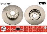 Trw DF2595S - Oe A 140 421 09 12 Disco Freno Per Classe S (W140), Classe S (C140)