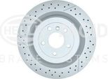 Hella 8DD 355 132-461 - Oe 1664230512 Disco Freno Per Classe Gl (X166), Gle (W166), Gle (C292), Gls (X166), Classe M (W166)