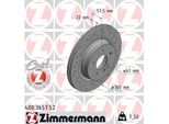 Zimmermann 400.3657.52 - Disco Freno Per Classe C (W204), Classe C (C204), Classe C (S204), Classe E (A207), Classe E (C207)