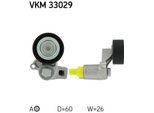 Skf Vkm 33029 Tendicinghia, Cinghia Trapezoidale Dentata Oe 575130 Compatibile Con Berlingo, Zx, Xsara, Evasion, Jumpy, Xantia, Xm, Scudo, Ulysse, Zeta, 206, 306, 406, 605, 806, Expert, Partner