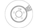 Trw DF6641S - Oe A 000 421 25 12 Disco Freno Per Classe C (W205), Classe C (A205), Classe C (C205), Classe C (S205), Classe E (W213), Classe E (A238), Classe E (C238), Classe E (S213)