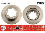 Trw DF4919S - Oe A 906 423 01 12 Disco Freno Per Sprinter (W906), Sprinter (W907), Crafter (2E), Crafter (2F)
