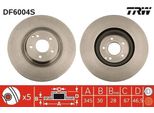 Trw DF6004S - Oe 209 421 00 12 Disco Freno Per Classe C (W203), Classe C (S203), Clk (C209), Clk (A209)