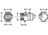 Prasco CNK253 - Klimakompressor Oe 1609491380 Per C8 (Ea, Eb), Jumpy (VF7), Scudo, Ulysse, 807 (Eb), Expert (Vf), Expert Tepee (VF3X)