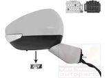 Van Wezel 0979816 Specchietto Retrovisore Esterno Destro Per CitroËN C4 Picasso Ii Convesso Riscaldato Verniciato Parzialmente Verniciato